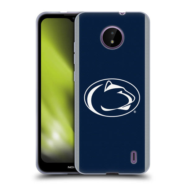 Pennsylvania State University PSU The Pennsylvania State University Football Jersey Soft Gel Case for Nokia C10 / C20