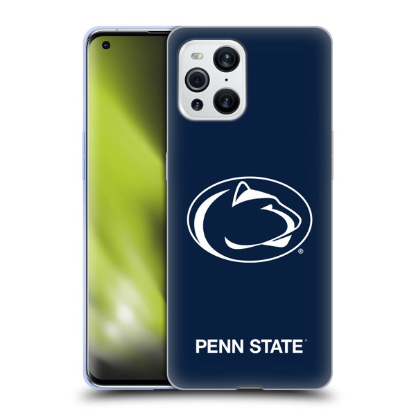 Pennsylvania State University PSU The Pennsylvania State University Plain Soft Gel Case for OPPO Find X3 / Pro