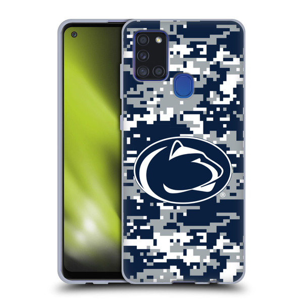 Pennsylvania State University PSU The Pennsylvania State University Digital Camouflage Soft Gel Case for Samsung Galaxy A21s (2020)