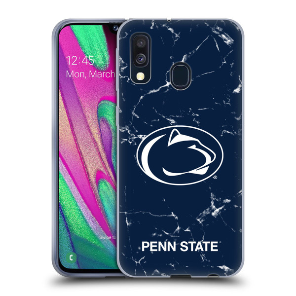 Pennsylvania State University PSU The Pennsylvania State University Marble Soft Gel Case for Samsung Galaxy A40 (2019)