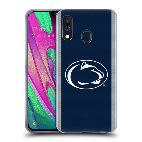 Pennsylvania State University PSU The Pennsylvania State University Football Jersey Soft Gel Case for Samsung Galaxy A40 (2019)