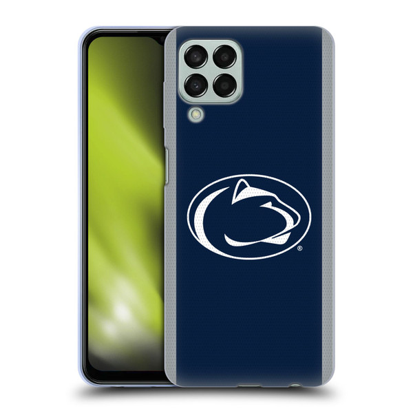 Pennsylvania State University PSU The Pennsylvania State University Football Jersey Soft Gel Case for Samsung Galaxy M33 (2022)