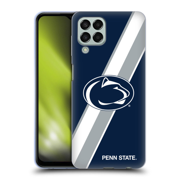 Pennsylvania State University PSU The Pennsylvania State University Stripes Soft Gel Case for Samsung Galaxy M33 (2022)