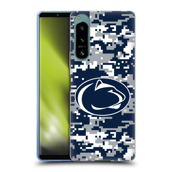 Pennsylvania State University PSU The Pennsylvania State University Digital Camouflage Soft Gel Case for Sony Xperia 5 IV