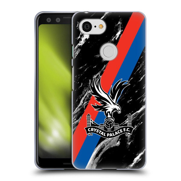 Crystal Palace FC Crest Black Marble Soft Gel Case for Google Pixel 3