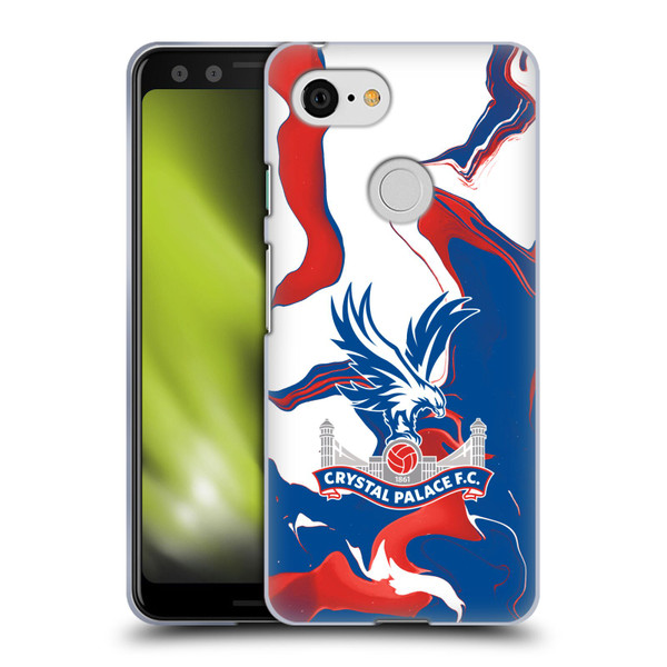 Crystal Palace FC Crest Marble Soft Gel Case for Google Pixel 3