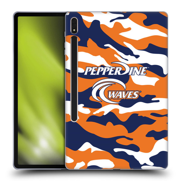 Pepperdine University Pepperdine University Art Camou Soft Gel Case for Samsung Galaxy Tab S8 Plus