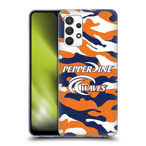 Pepperdine University Pepperdine University Art Camou Soft Gel Case for Samsung Galaxy A32 (2021)