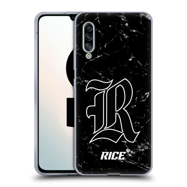 Rice University Rice University Black And White Marble Soft Gel Case for Samsung Galaxy A90 5G (2019)