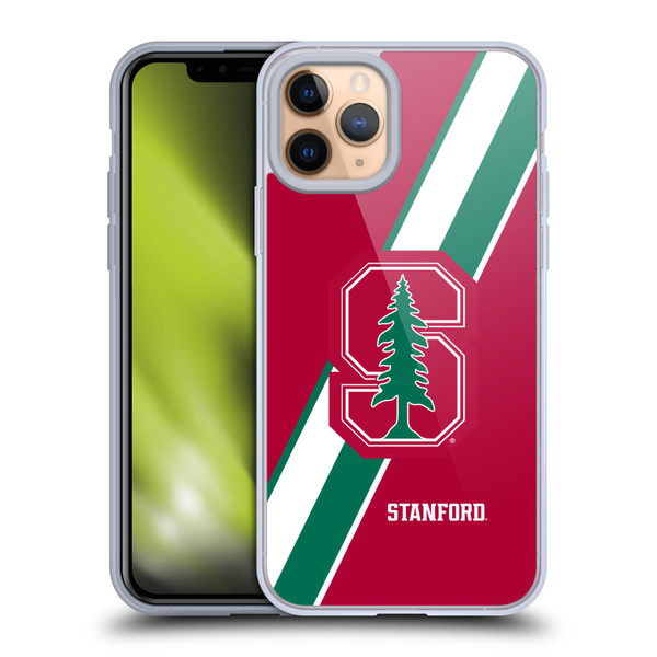 Stanford University The Farm Stanford University Stripes Soft Gel Case for Apple iPhone 11 Pro
