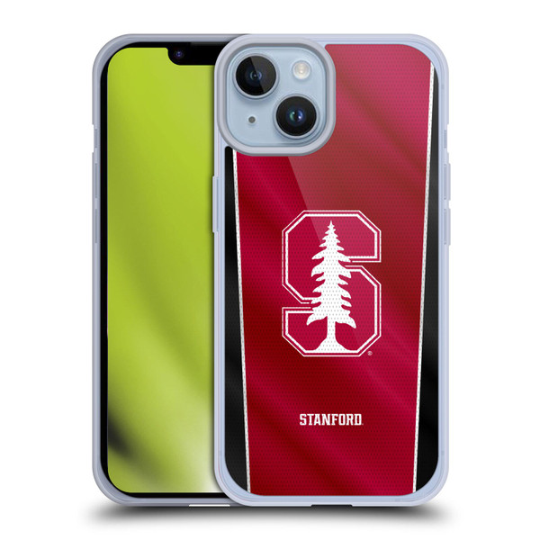 Stanford University The Farm Stanford University Banner Soft Gel Case for Apple iPhone 14