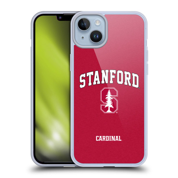 Stanford University The Farm Stanford University Campus Logotype Soft Gel Case for Apple iPhone 14 Plus