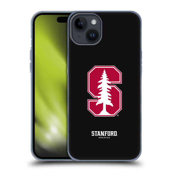 Stanford University The Farm Stanford University Plain Soft Gel Case for Apple iPhone 15 Plus