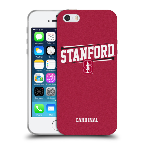 Stanford University The Farm Stanford University Double Bar Soft Gel Case for Apple iPhone 5 / 5s / iPhone SE 2016