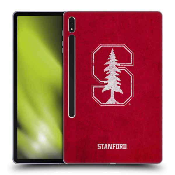 Stanford University The Farm Stanford University Distressed Look Soft Gel Case for Samsung Galaxy Tab S8 Plus