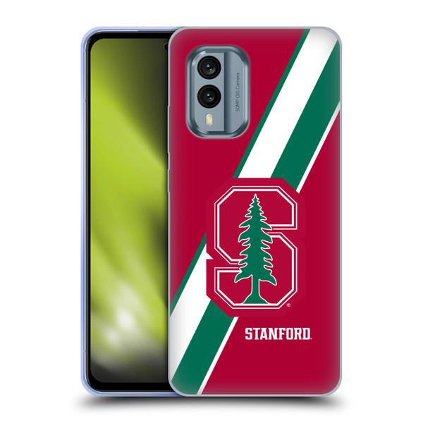 Stanford University The Farm Stanford University Stripes Soft Gel Case for Nokia X30