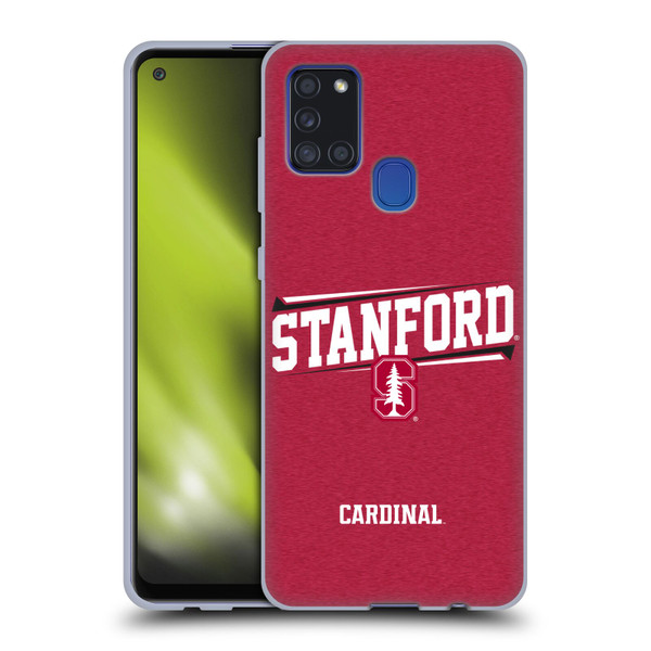 Stanford University The Farm Stanford University Double Bar Soft Gel Case for Samsung Galaxy A21s (2020)