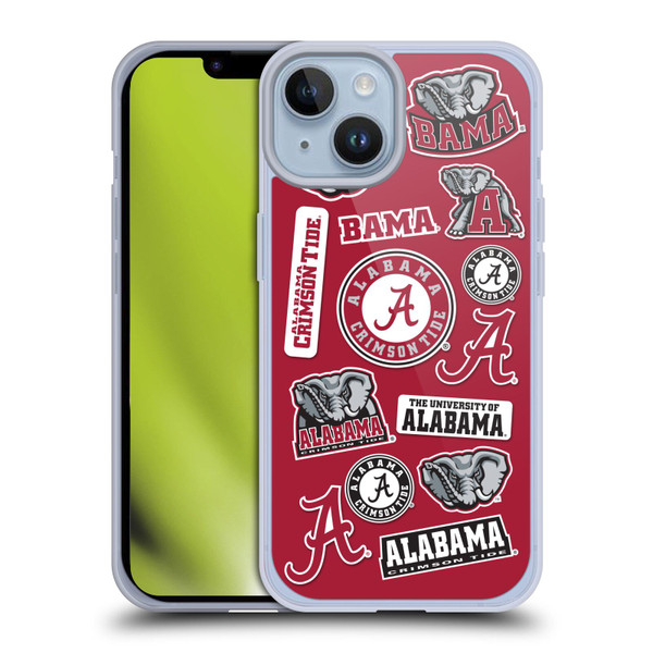 University Of Alabama UA The University Of Alabama Art Collage Soft Gel Case for Apple iPhone 14