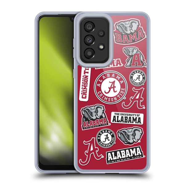 University Of Alabama UA The University Of Alabama Art Collage Soft Gel Case for Samsung Galaxy A33 5G (2022)