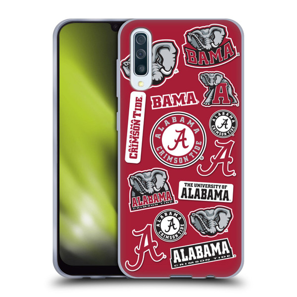 University Of Alabama UA The University Of Alabama Art Collage Soft Gel Case for Samsung Galaxy A50/A30s (2019)