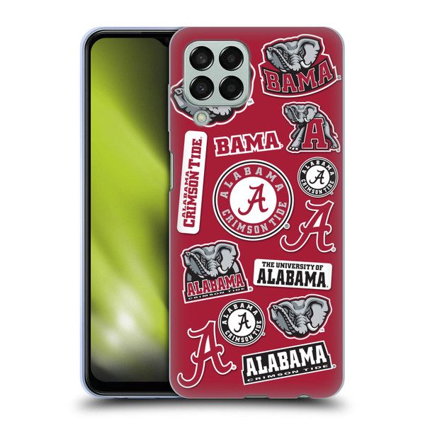 University Of Alabama UA The University Of Alabama Art Collage Soft Gel Case for Samsung Galaxy M33 (2022)