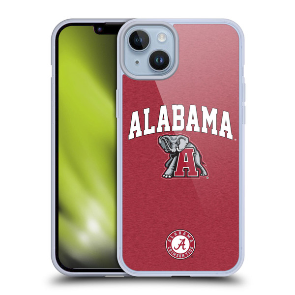 University Of Alabama UA The University Of Alabama Campus Logotype Soft Gel Case for Apple iPhone 14 Plus