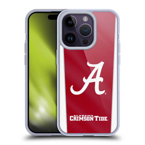 University Of Alabama UA The University Of Alabama Banner Soft Gel Case for Apple iPhone 14 Pro
