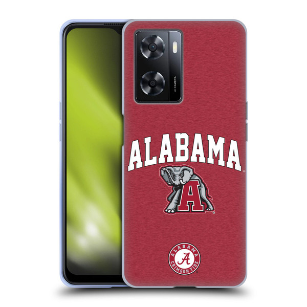 University Of Alabama UA The University Of Alabama Campus Logotype Soft Gel Case for OPPO A57s