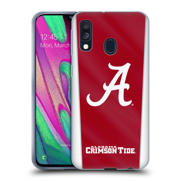 University Of Alabama UA The University Of Alabama Banner Soft Gel Case for Samsung Galaxy A40 (2019)