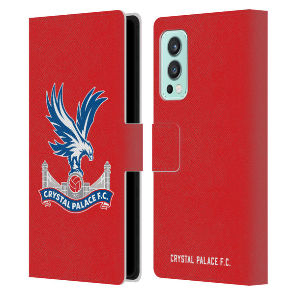 Crystal Palace FC Crest Eagle Leather Book Wallet Case Cover For OnePlus Nord 2 5G