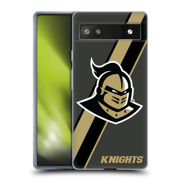 University Of Central Florida UCF University Of Central Florida Stripes Soft Gel Case for Google Pixel 6a