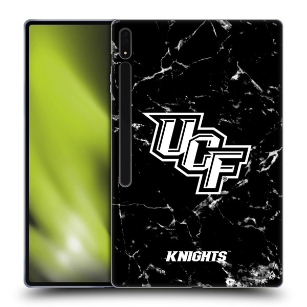 University Of Central Florida UCF University Of Central Florida Black And White Marble Soft Gel Case for Samsung Galaxy Tab S8 Ultra