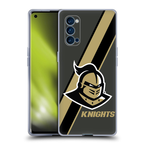 University Of Central Florida UCF University Of Central Florida Stripes Soft Gel Case for OPPO Reno 4 Pro 5G