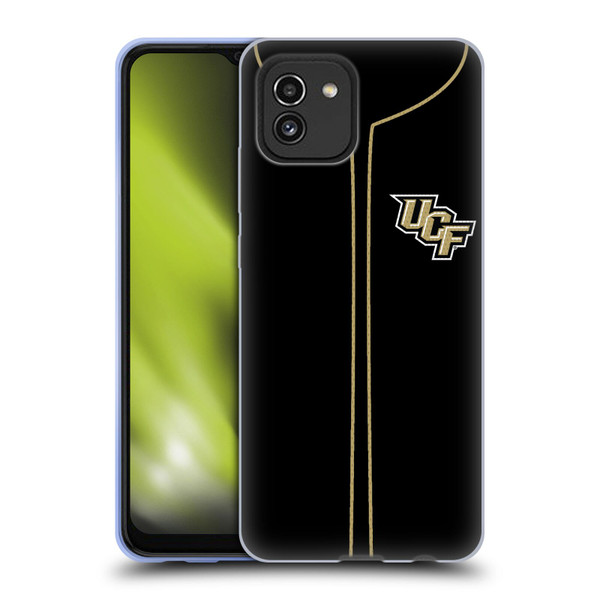 University Of Central Florida UCF University Of Central Florida Baseball Jersey Soft Gel Case for Samsung Galaxy A03 (2021)