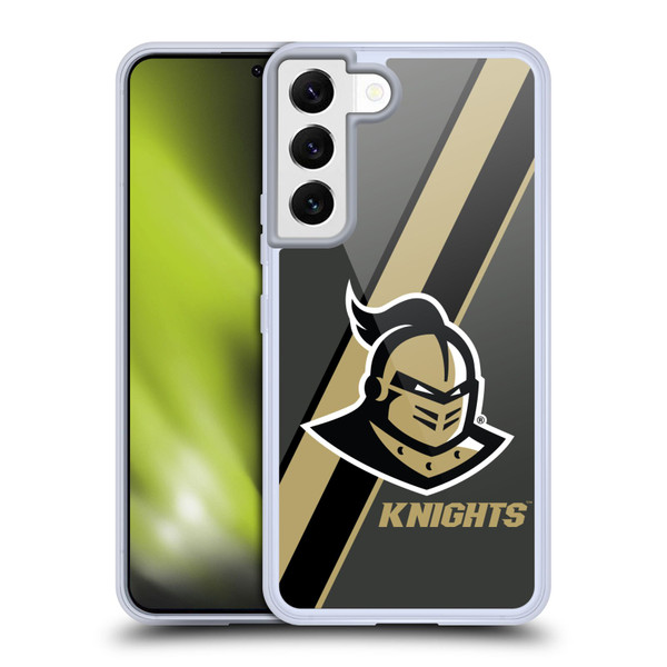 University Of Central Florida UCF University Of Central Florida Stripes Soft Gel Case for Samsung Galaxy S22 5G