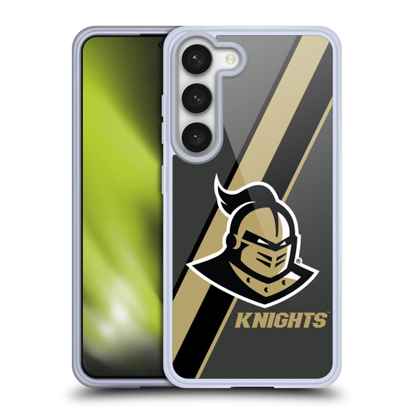 University Of Central Florida UCF University Of Central Florida Stripes Soft Gel Case for Samsung Galaxy S23 5G