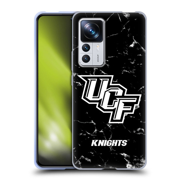 University Of Central Florida UCF University Of Central Florida Black And White Marble Soft Gel Case for Xiaomi 12T Pro