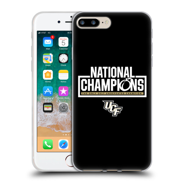 University Of Central Florida UCF 2 National Champions 1 Soft Gel Case for Apple iPhone 7 Plus / iPhone 8 Plus