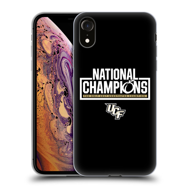 University Of Central Florida UCF 2 National Champions 1 Soft Gel Case for Apple iPhone XR