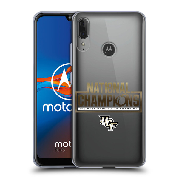 University Of Central Florida UCF 2 National Champions 3 Soft Gel Case for Motorola Moto E6 Plus