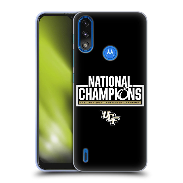 University Of Central Florida UCF 2 National Champions 1 Soft Gel Case for Motorola Moto E7 Power / Moto E7i Power