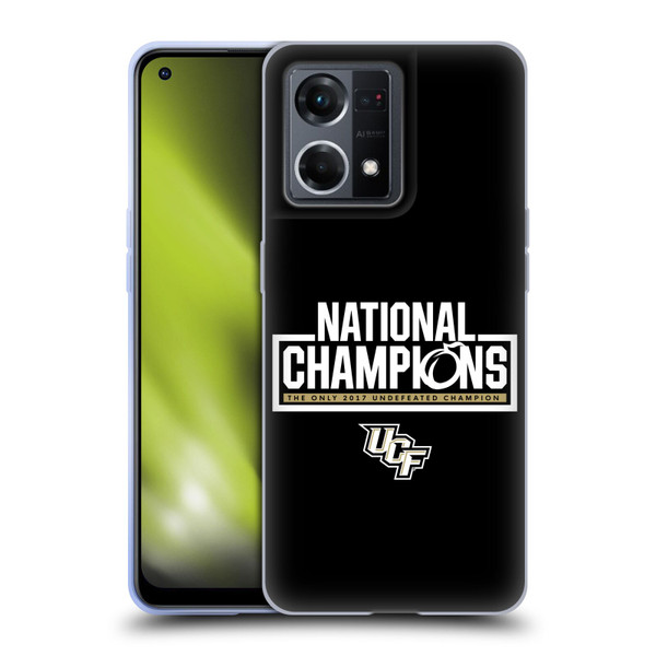 University Of Central Florida UCF 2 National Champions 1 Soft Gel Case for OPPO Reno8 4G