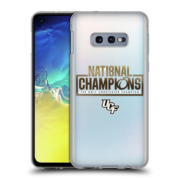 University Of Central Florida UCF 2 National Champions 3 Soft Gel Case for Samsung Galaxy S10e