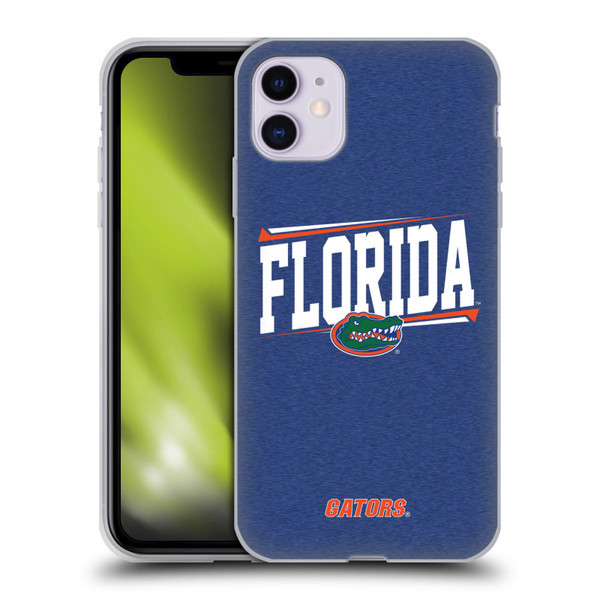 University Of Florida UF University Of Florida Double Bar Soft Gel Case for Apple iPhone 11