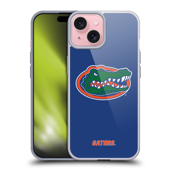 University Of Florida UF University Of Florida Plain Soft Gel Case for Apple iPhone 15