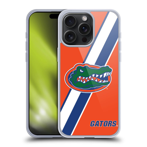 University Of Florida UF University Of Florida Stripes Soft Gel Case for Apple iPhone 15 Pro Max