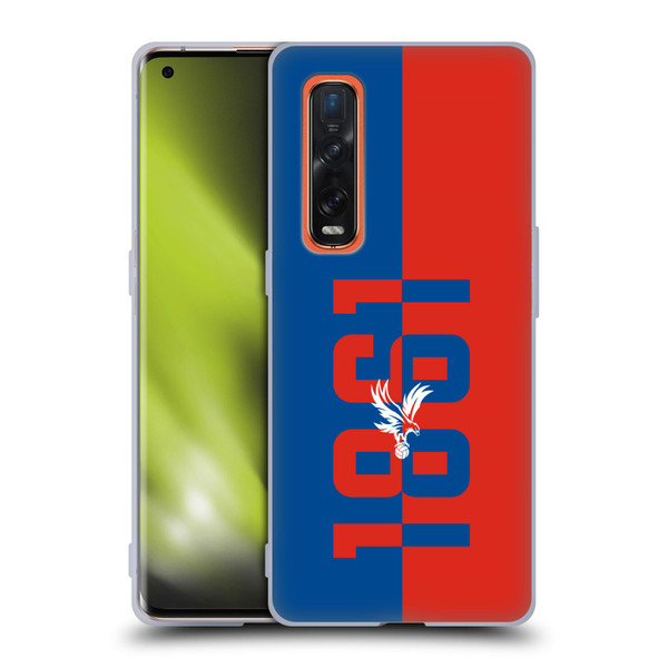 Crystal Palace FC Crest 1861 Soft Gel Case for OPPO Find X2 Pro 5G