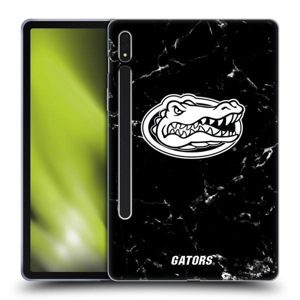 University Of Florida UF University Of Florida Black And White Marble Soft Gel Case for Samsung Galaxy Tab S8