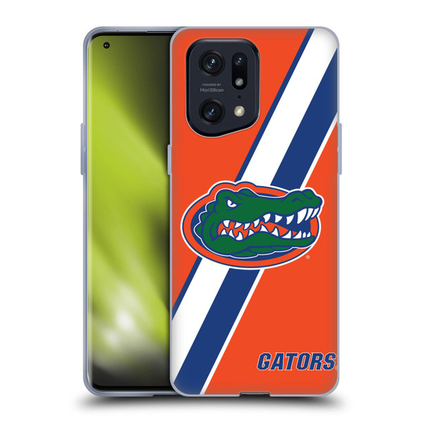 University Of Florida UF University Of Florida Stripes Soft Gel Case for OPPO Find X5 Pro