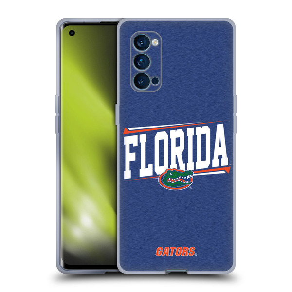 University Of Florida UF University Of Florida Double Bar Soft Gel Case for OPPO Reno 4 Pro 5G